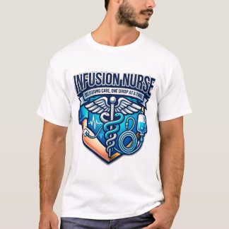 Infuus Verpleegkundige Toedienen Zorg IV Schild T-shirt