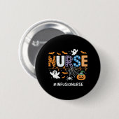 Infuusverpleegkundige stethoscoop Halloween Essen Ronde Button 5,7 Cm (Voorkant /achterkant)