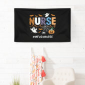 Infuusverpleegkundige stethoscoop Halloween Essen Spandoek (Insitu)