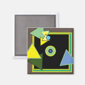 "Infux of Triangles" DOOR Bruce Tunis Magneet (Voorkant / Achterkant)