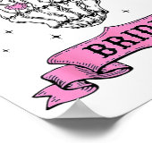ING Eindelijk Bruid Skelet Ring Vinger Bachelorett Poster (Hoek)