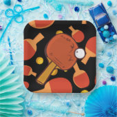 {ing pong tafeltennis verjaardagsfeestje papieren bordje (Feest)