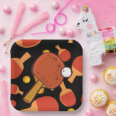 {ing pong tafeltennis verjaardagsfeestje papieren bordje (Feest)