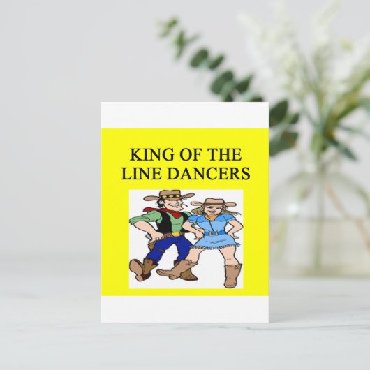 ing van lijndansen briefkaart (Staand voorkant)