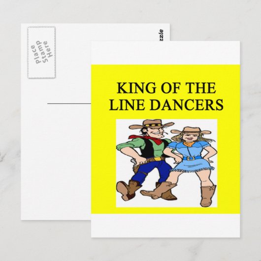 ing van lijndansen briefkaart (Voorkant / Achterkant)