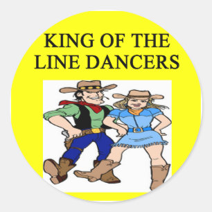 ing van lijndansen ronde sticker