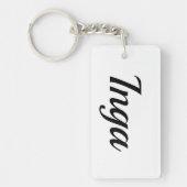 Inga schwarz weiß sleutelhanger (Voorkant)