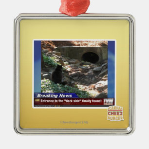 Ingang aan de donkere kant metalen ornament