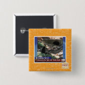 Ingang aan de donkere kant vierkante button 5,1 cm (Voorkant /achterkant)