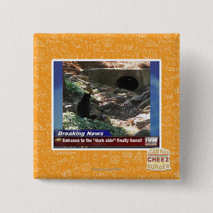 Ingang aan de donkere kant vierkante button 5,1 cm