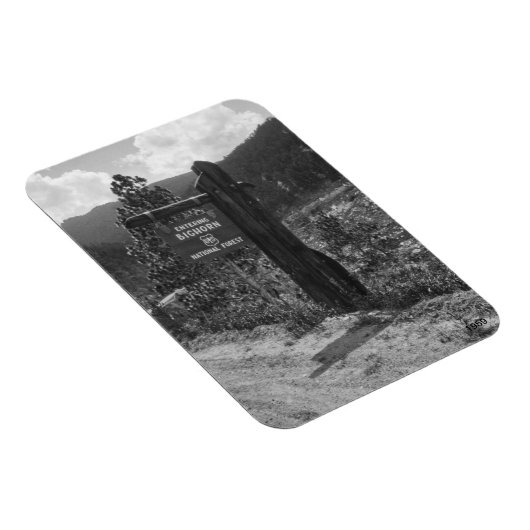 Ingang Bighorn National Forest 1959 teken Magneet (Rechterzijde)