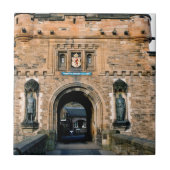 Ingang bij het kasteel van Edinburgh Tegeltje (Voorkant)