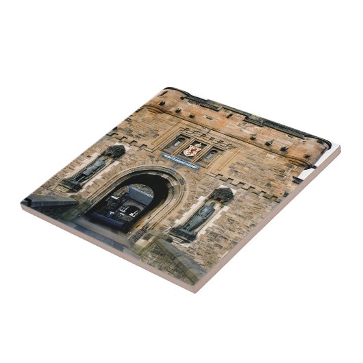 Ingang bij het kasteel van Edinburgh Tegeltje (Zijkant)