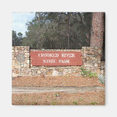 Ingang bord van Crooked River Georgia State Park Magneet (Voorkant)
