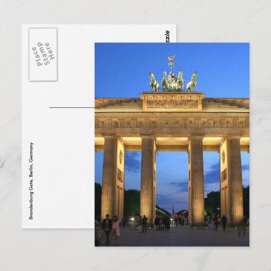 ingang brandenburg briefkaart (Voorkant / Achterkant)