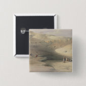 Ingang in de vallei van de Koningen Vierkante Button 5,1 Cm (Voorkant /achterkant)