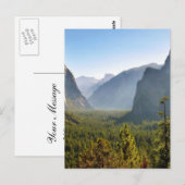Ingang in de Yosemite-vallei Briefkaart (Voorkant / Achterkant)