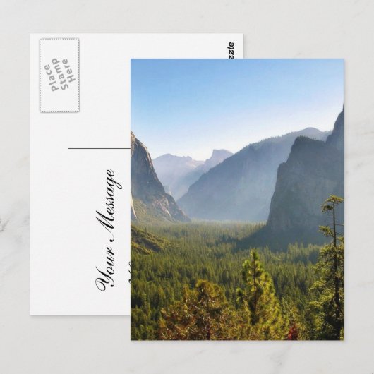 Ingang in de Yosemite-vallei Briefkaart (Voorkant / Achterkant)