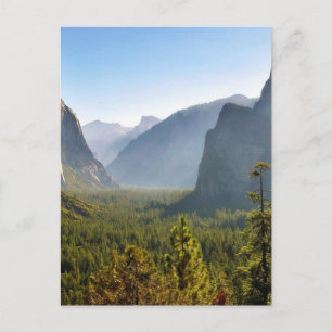 Ingang in de Yosemite-vallei Briefkaart