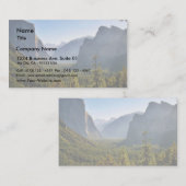 Ingang in de Yosemite-vallei Visitekaartje (Voorkant / Achterkant)