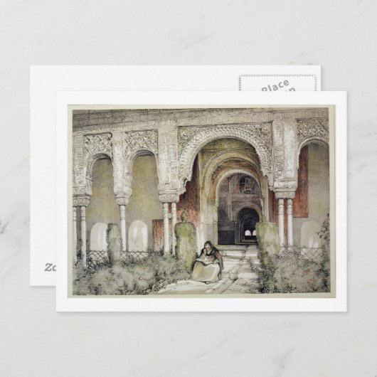 Ingang in de zaal van de twee zussen (Sala de l Briefkaart (Voorkant / Achterkant)