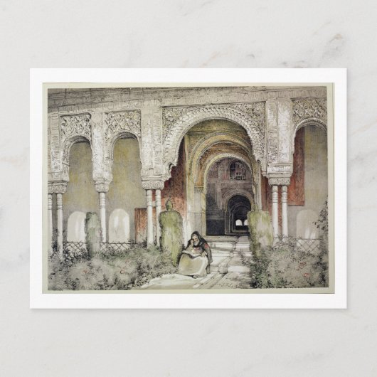 Ingang in de zaal van de twee zussen (Sala de l Briefkaart (Voorkant)