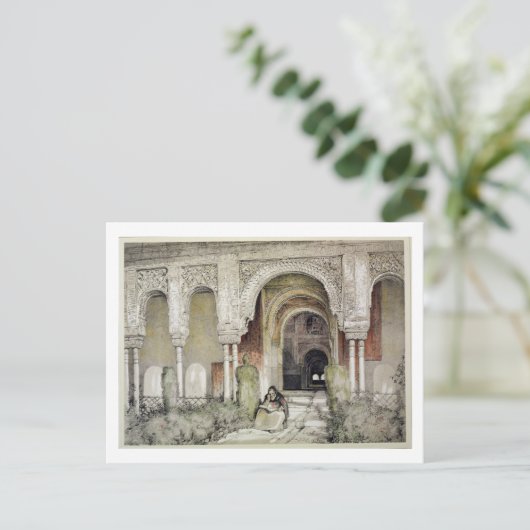 Ingang in de zaal van de twee zussen (Sala de l Briefkaart (Staand voorkant)