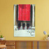 Ingang in het Metropolitan Museum New York Canvas Afdruk (Insitu (Woonkamer))