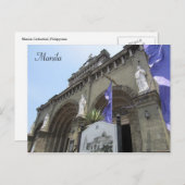 ingang manila cathedral briefkaart (Voorkant / Achterkant)