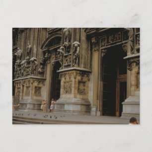 ingang Milaan Cathedral Briefkaart