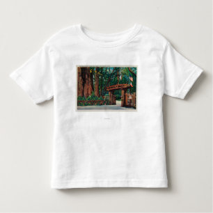 Ingang naar Big Trees Park, Santa Cruz County Kinder Shirts
