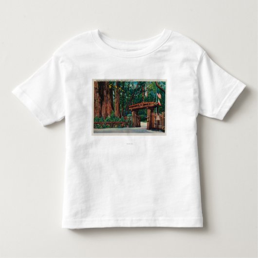 Ingang naar Big Trees Park, Santa Cruz County Kinder Shirts (Voorkant)