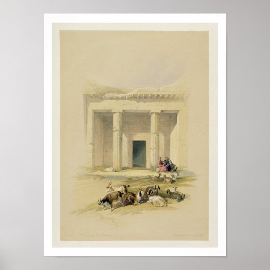 Ingang naar de Caves van Bani Hasan uit "Egypte a Poster (Voorkant)
