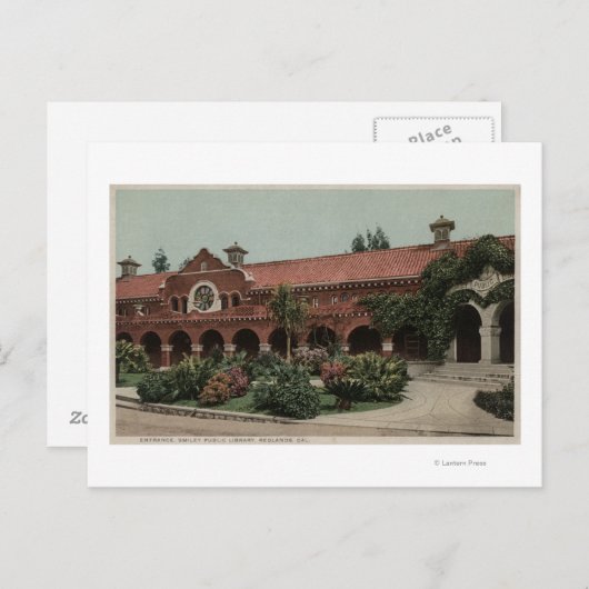 Ingang naar de Smiley Public Library Briefkaart (Voorkant / Achterkant)