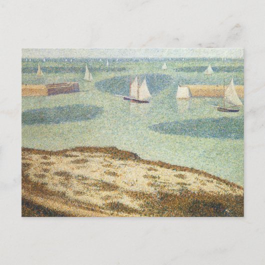 Ingang naar Harbour door Georges Seurat,  kunst Briefkaart (Voorkant)