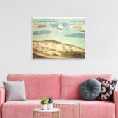 Ingang naar Harbour door Georges Seurat,  kunst Canvas Afdruk (Insitu (Woonkamer))