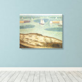 Ingang naar Harbour door Georges Seurat,  kunst Canvas Afdruk (Insitu (Houten vloer))