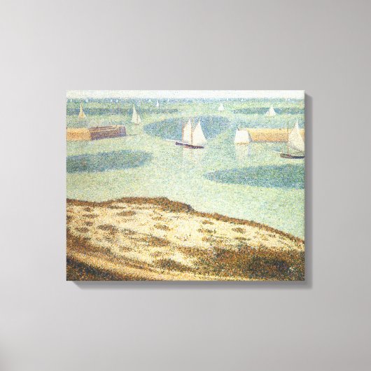 Ingang naar Harbour door Georges Seurat,  kunst Canvas Afdruk (Voorkant)
