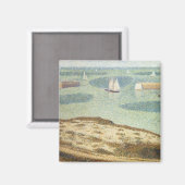 Ingang naar Harbour door Georges Seurat,  kunst Magneet (Voorkant / Achterkant)