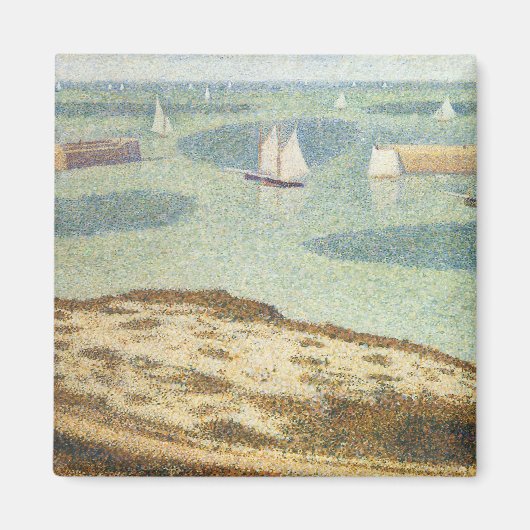 Ingang naar Harbour door Georges Seurat,  kunst Magneet (Voorkant)