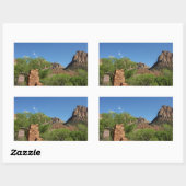 Ingang naar het Nationaal Park Zion in Utah Rechthoekige Sticker (Vel)