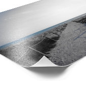 Ingang naar het strand foto afdruk (Hoek)