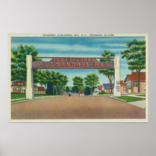Ingang naar het Uitzicht van Alexandrië Poster