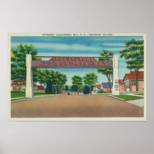 Ingang naar het Uitzicht van Alexandrië Poster (Voorkant)
