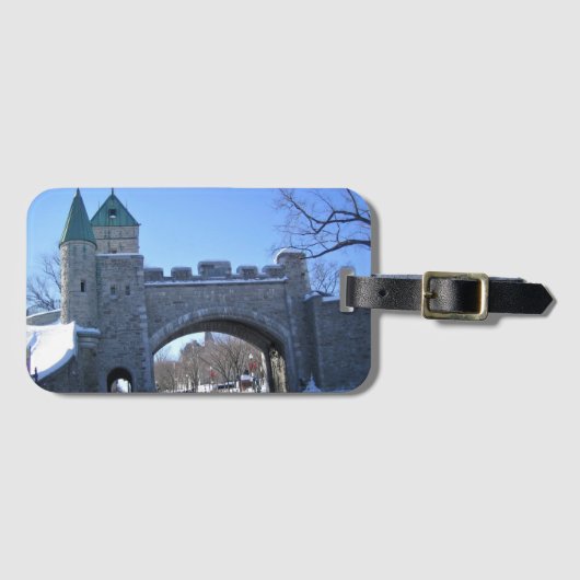 Ingang naar Old Quebec City, Quebec, Canada Bagagelabel (Voorkant (horizontaal))