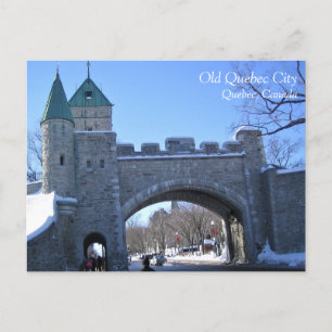 Ingang naar Old Quebec City, Quebec, Canada Briefkaart