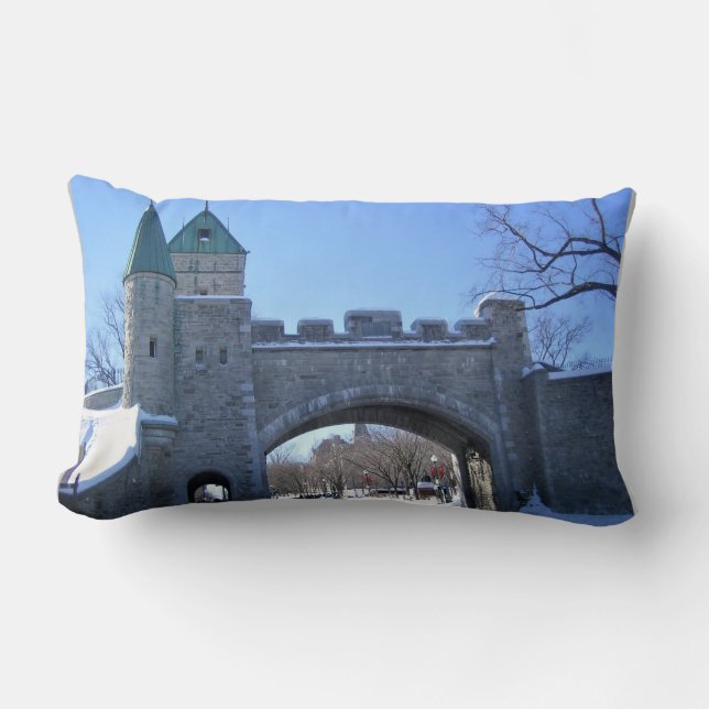 Ingang naar Old Quebec City, Quebec, Canada Kussen (Voorkant)