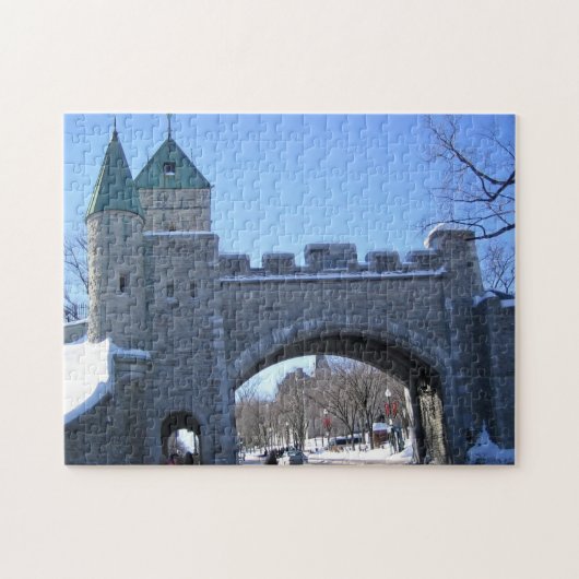 Ingang naar Old Quebec City, Quebec, Canada Legpuzzel (Horizontaal)