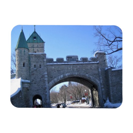 Ingang naar Old Quebec City, Quebec, Canada Magneet (Horizontaal)