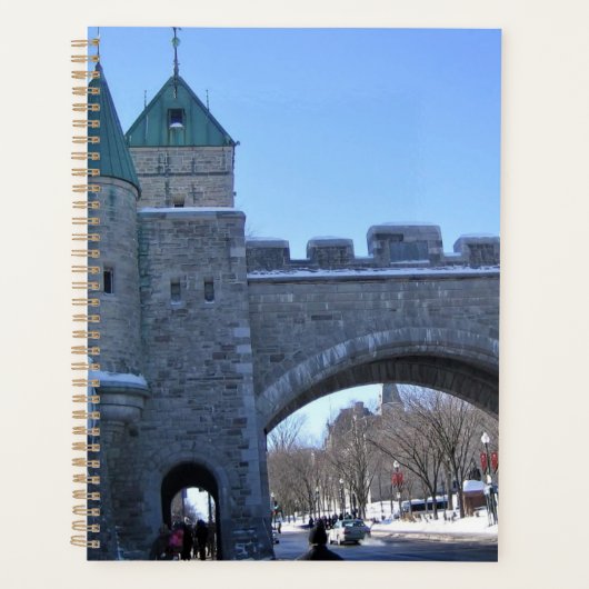 Ingang naar Old Quebec City, Quebec, Canada Planner (Voorkant)